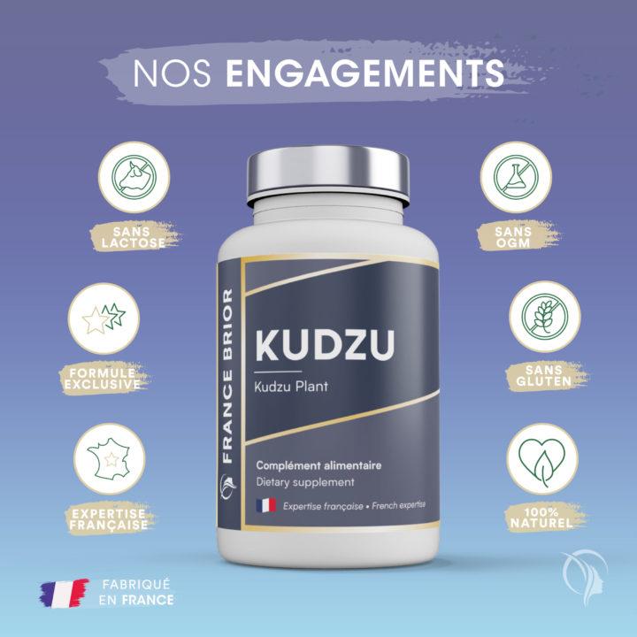 Engagements du complément alimentaire Kudzu France Brior