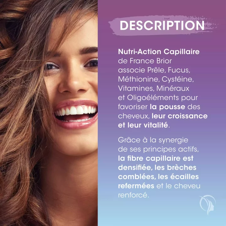 Description du complément alimentaire Nutri-action capillaire France Brior