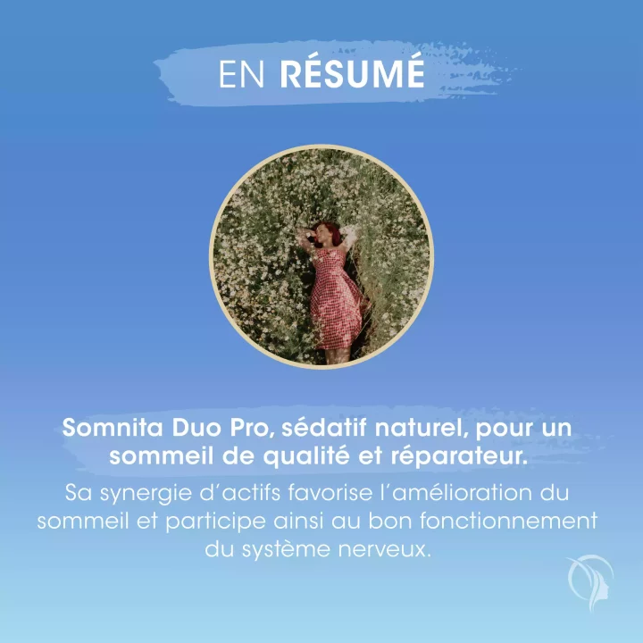Description en résumé du complément alimentaire Somnita Duo Pro France Brior
