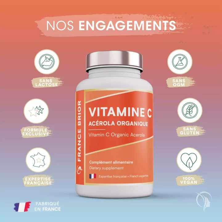 Engagements du complément alimentaire Vitamine C France Brior