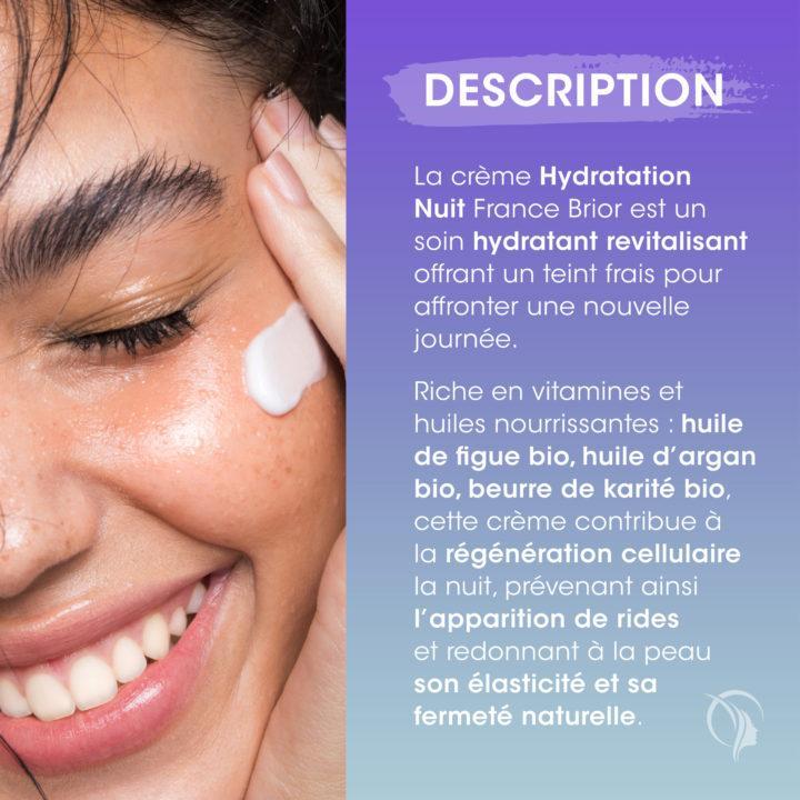 Description du cosmétique Crème hydratation jour France Brior