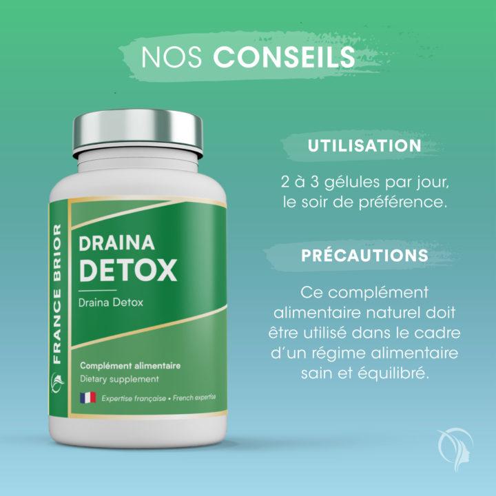 Conseils du complément alimentaire Draina Détox France Brior