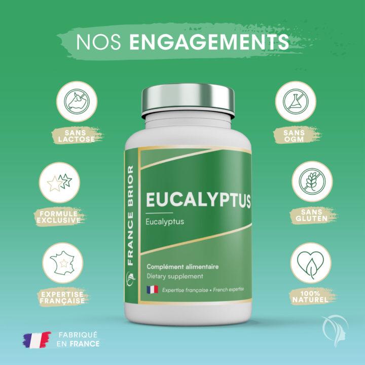 Engagements du complément alimentaire eucalyptus France Brior
