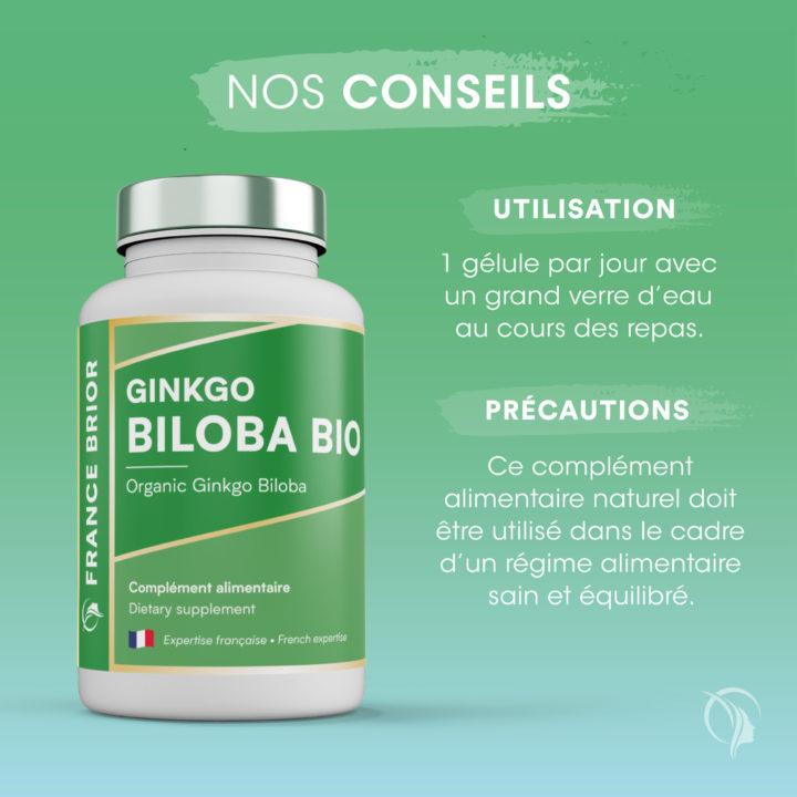 Complément alimentaire Ginkgo Biloba Bio France Brior