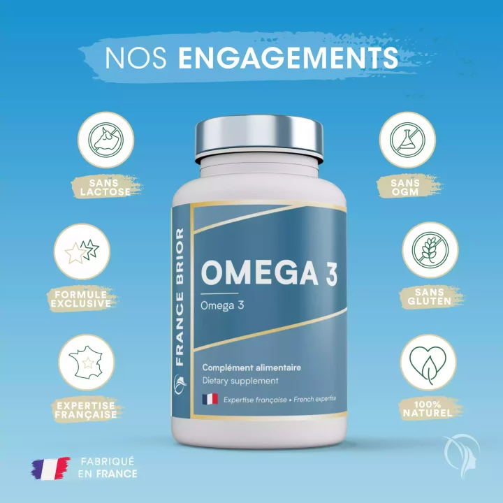 Engagements du complément alimentaire Omega 3 France Brior