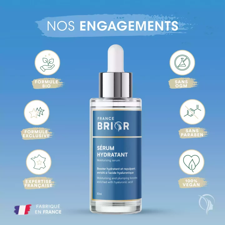 Engagements du cosmétique Sérum hydratant France Brior