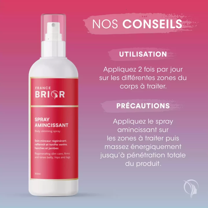 Conseils du cosmétique Spray Amincissant France Brior