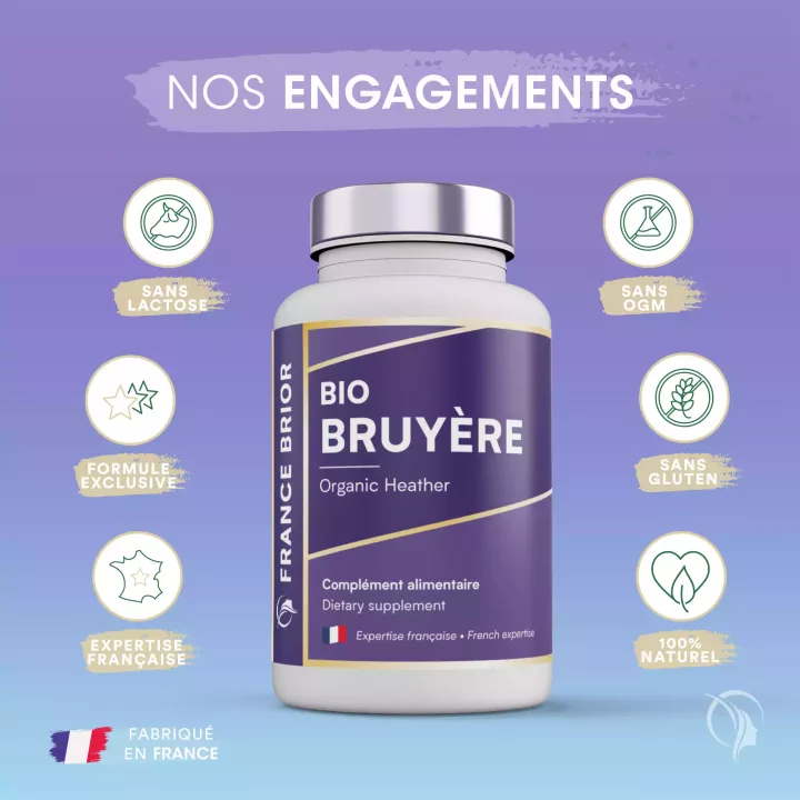 Engagements du complément alimentaire Bruyère Bio France Brior