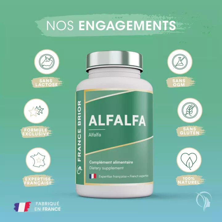 Engagements du complément alimentaire Alfalfa France Brior